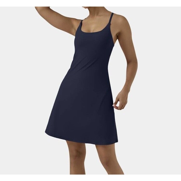 Halara Dresses & Skirts - NWT Halara Womens Cloudful Air 2in1 Cool Touch Activity Dress Medium Adjustable